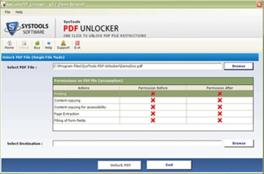 Pdf unlocker software
