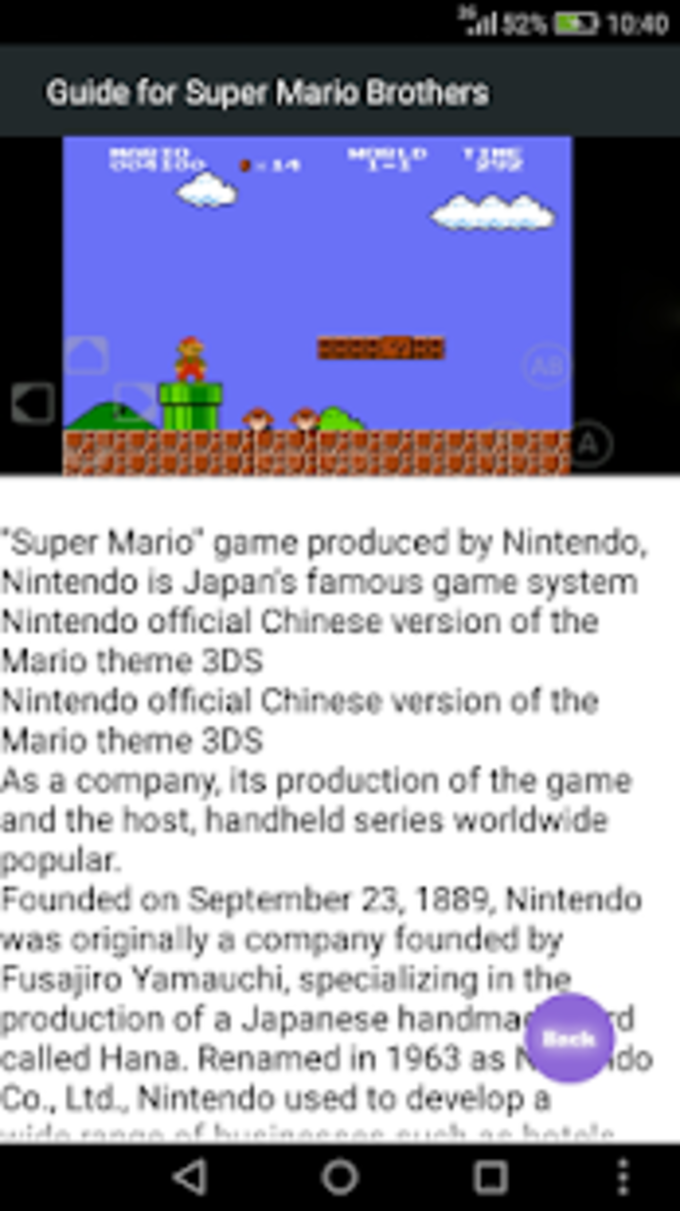 mario brothers game download for android