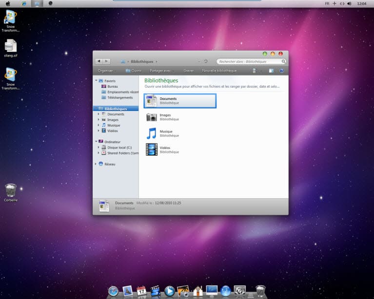 mac os x snow leopard for windows 7 transformation pack