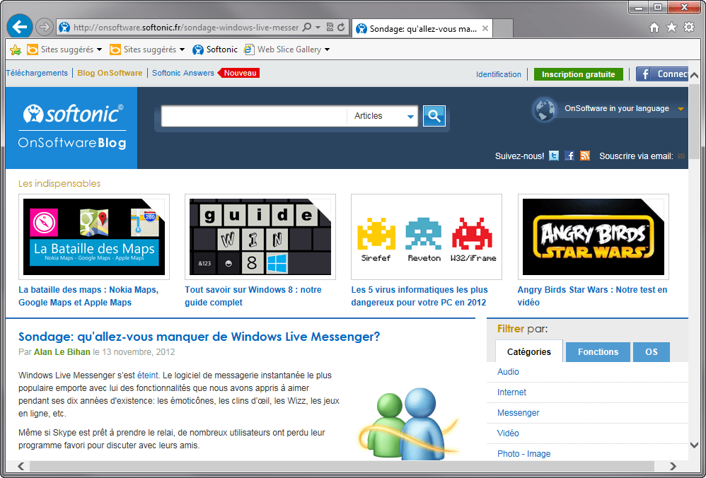 Internet Explorer 10  Télécharger