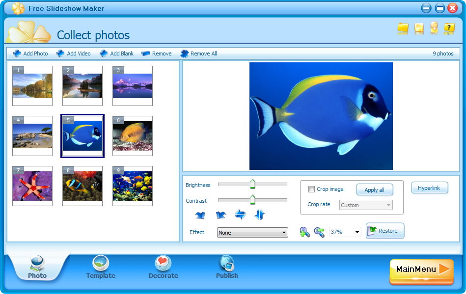 slideshow video editor free download