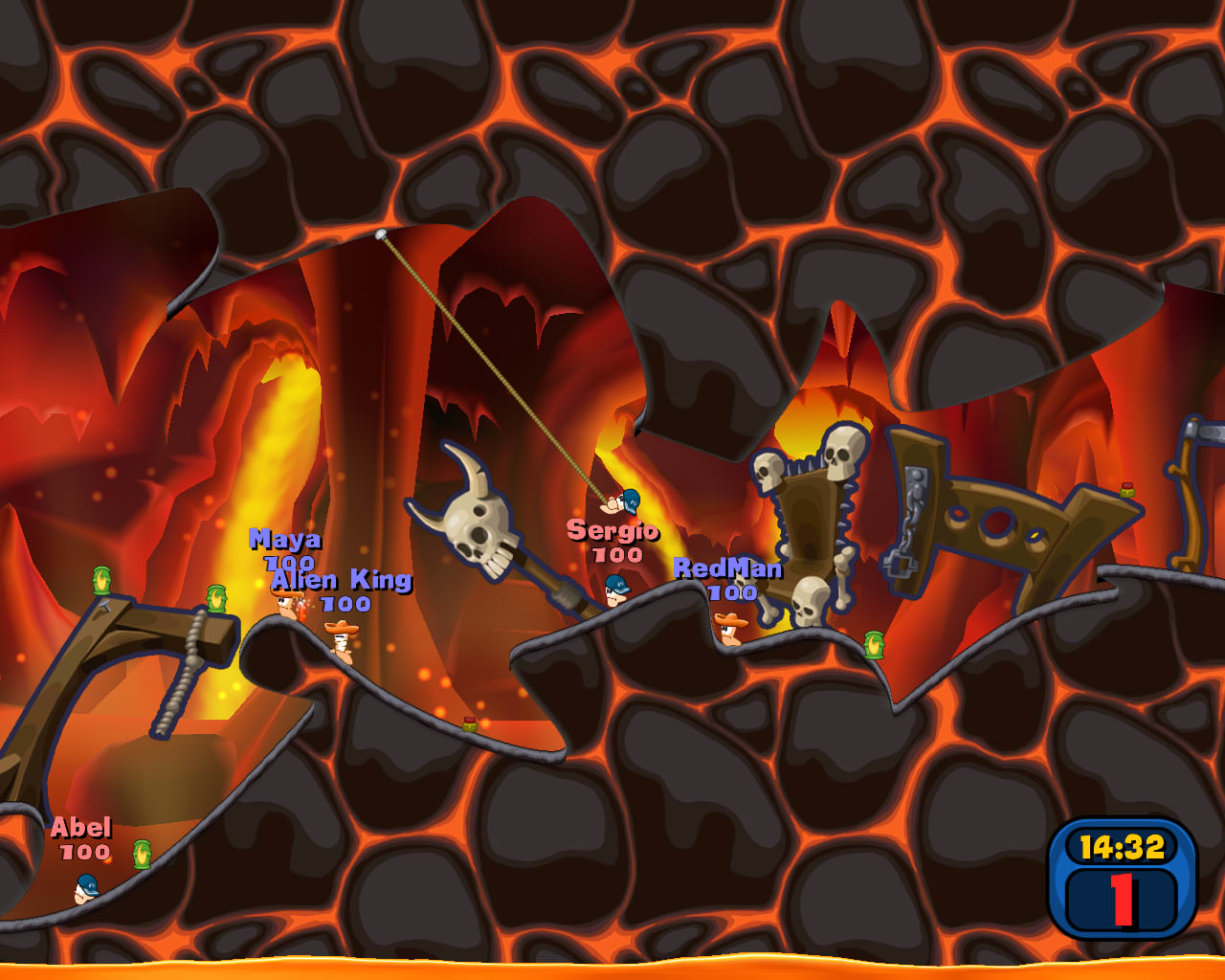 worms reloaded fire weapons