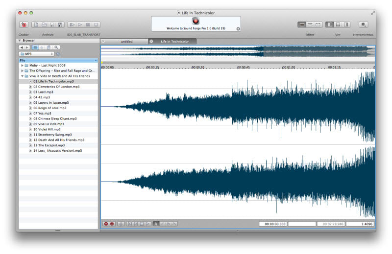 sound forge pro mac trial version download