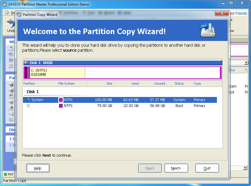 easeus partition master professional 10.2