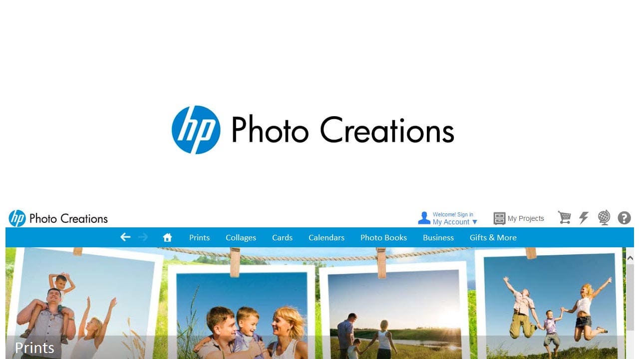 hp photo creations will import my google calendar correctly