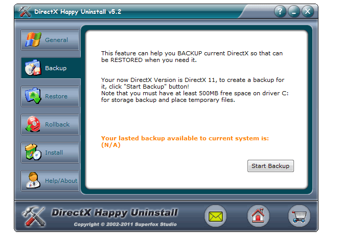 directx happy uninstall registration code