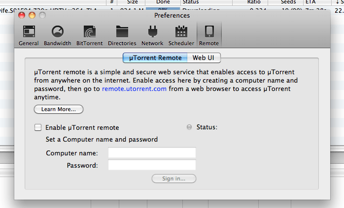 utorrent remote access