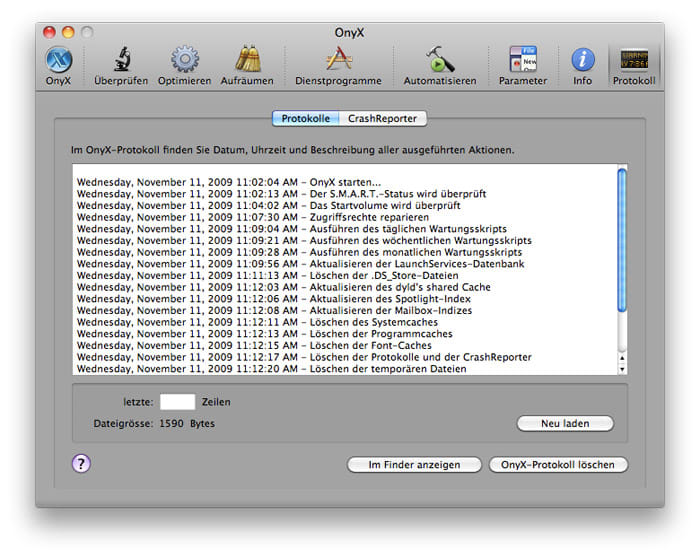 onyx for mac os freezes the computer