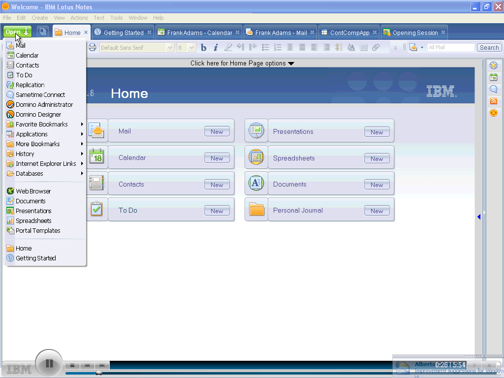 ibm lotus notes 8.5.3 client configuration