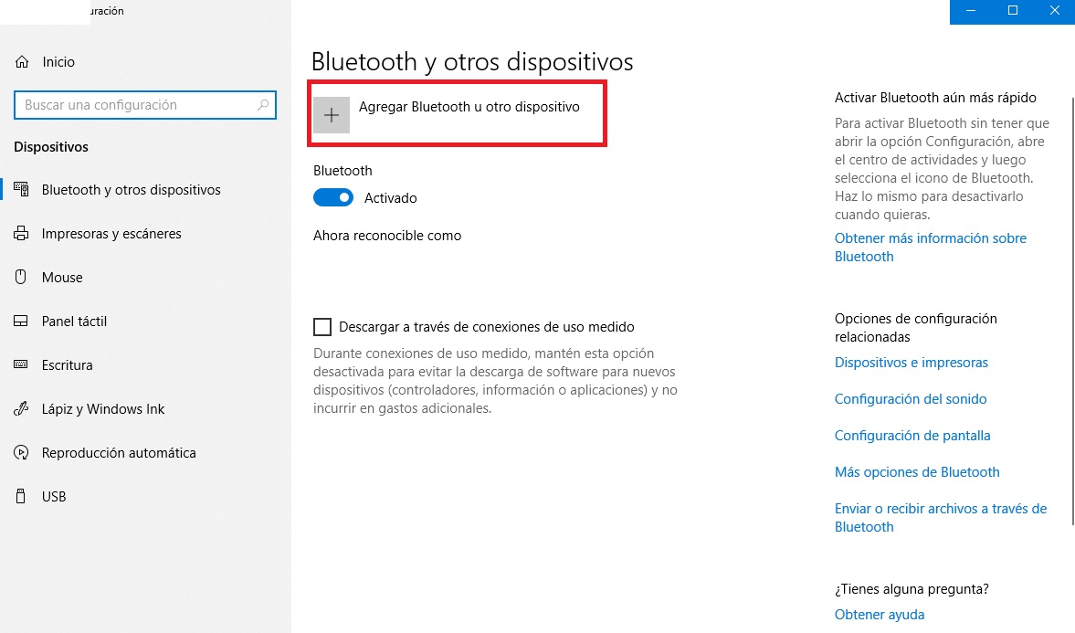 Cómo Activar El Bluetooth En Windows 10 Y Emparejar Con Dispositivos Hot Sex Picture 3075