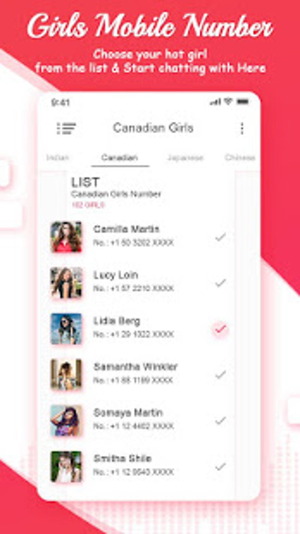 Chatting Girls Mobile Numbers