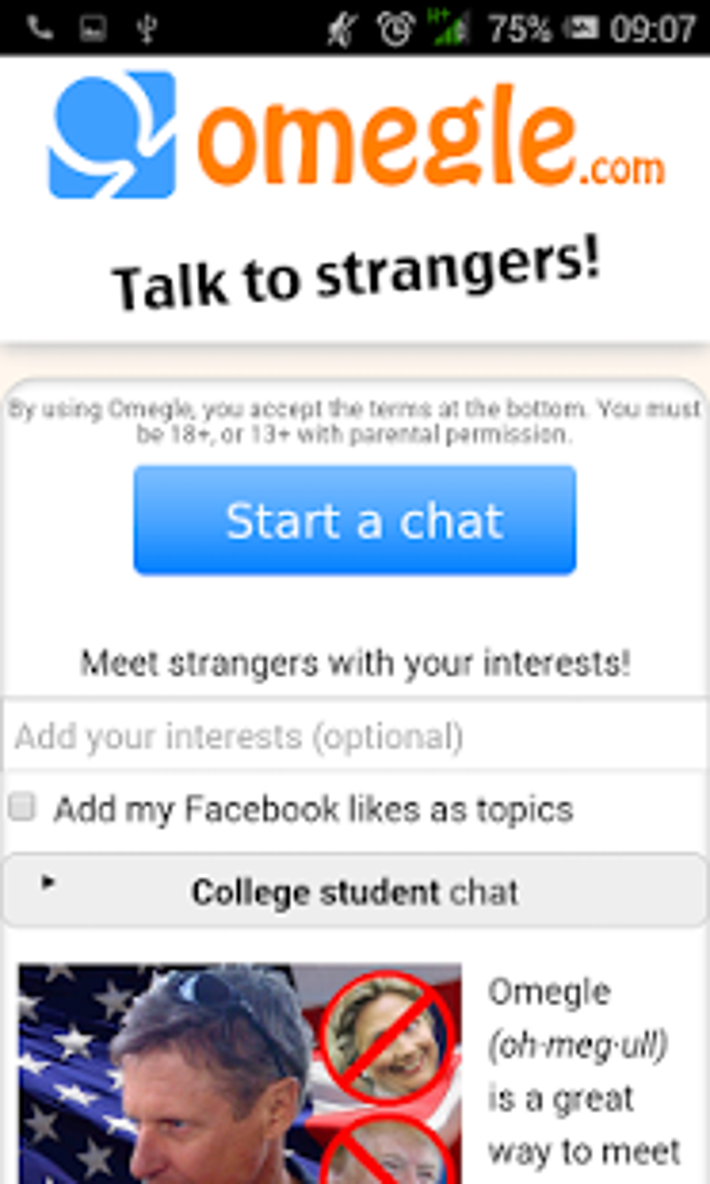 Omegle Chat Gratis