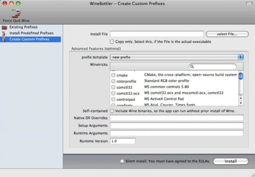 how to use winebottler on steam mac
