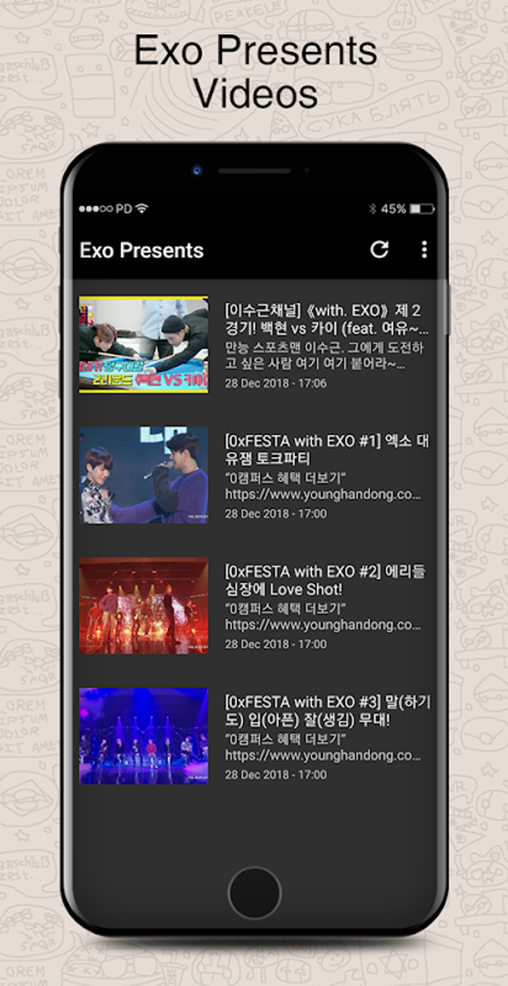 Exo Songs Lyrics & Wallpapers APK для Android — Скачать