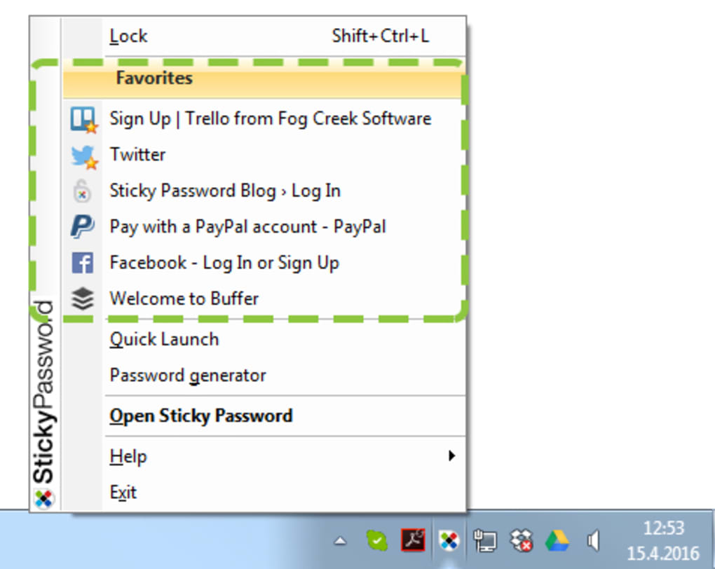 sticky password user manual