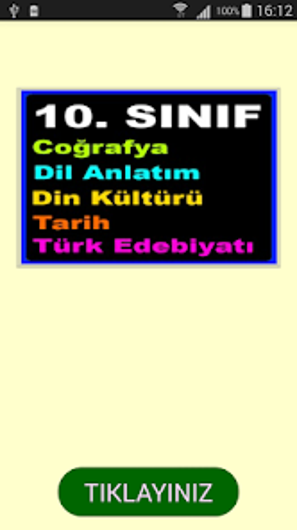 10. Sınıf Ders Notları For Android - Download