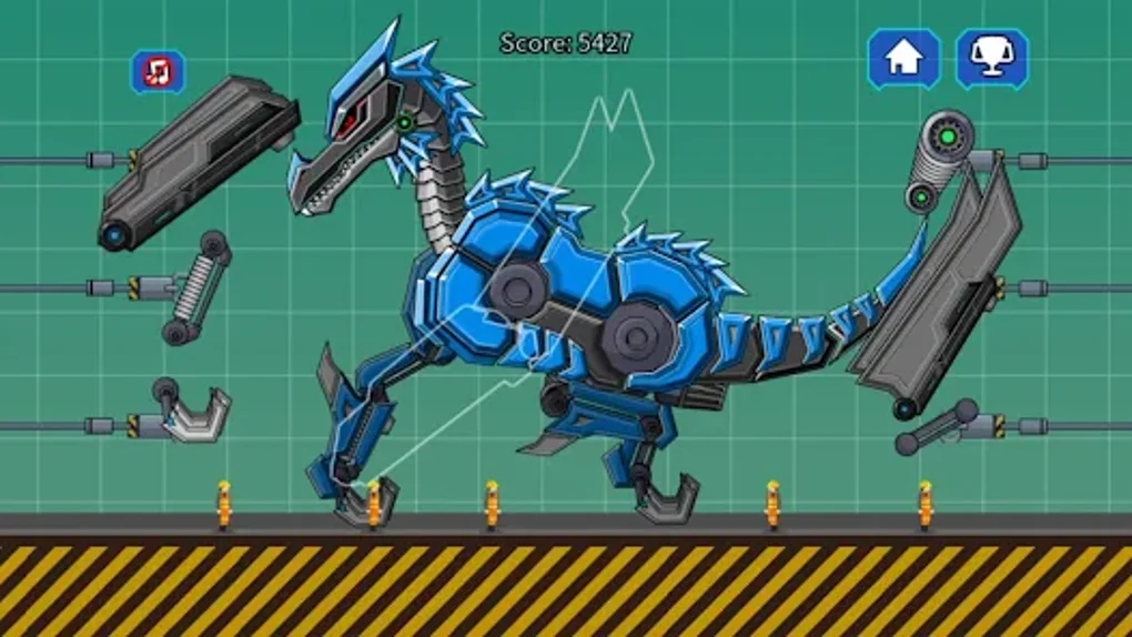 Black Pterosaur Robot Toy War for Android - Download