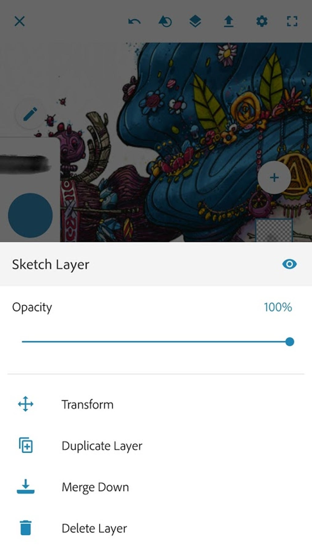 Adobe Photoshop Sketch для Android — Скачать