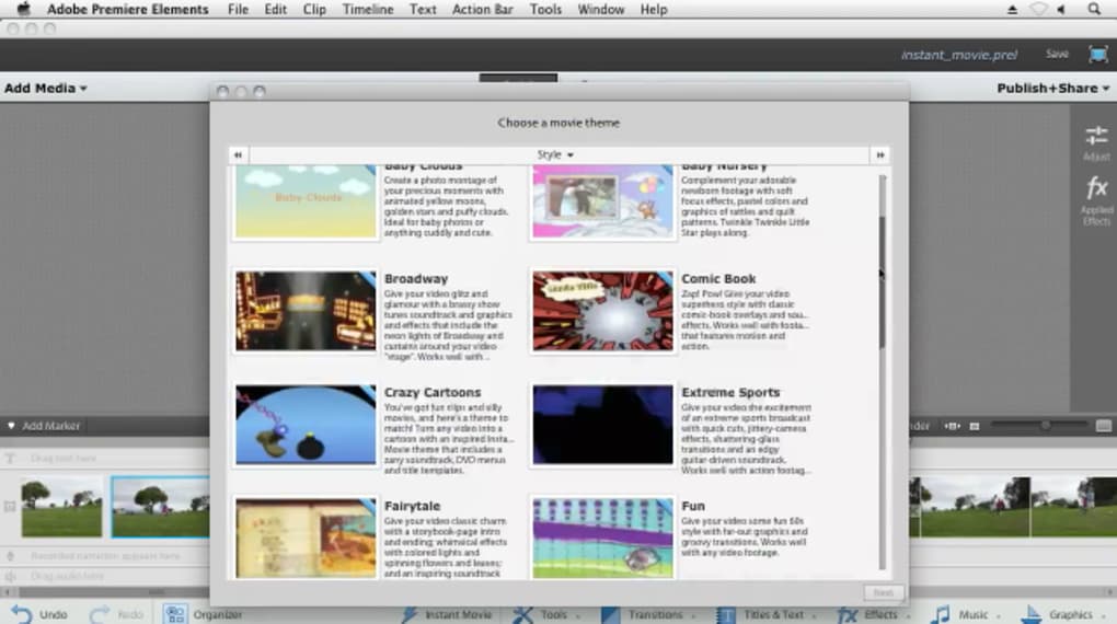Adobe Premiere Elements Mac Os X