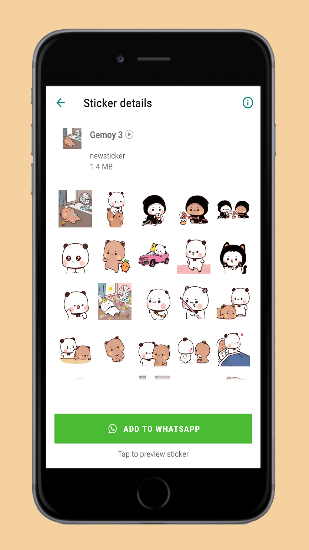 Panda Gemoy WAStickerApps for Android - Download