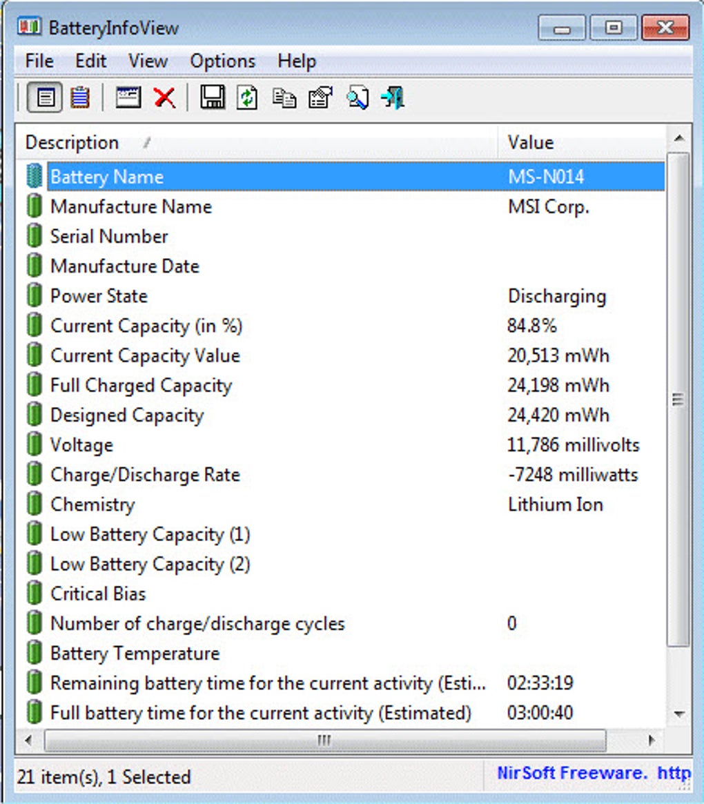 battery info view free download