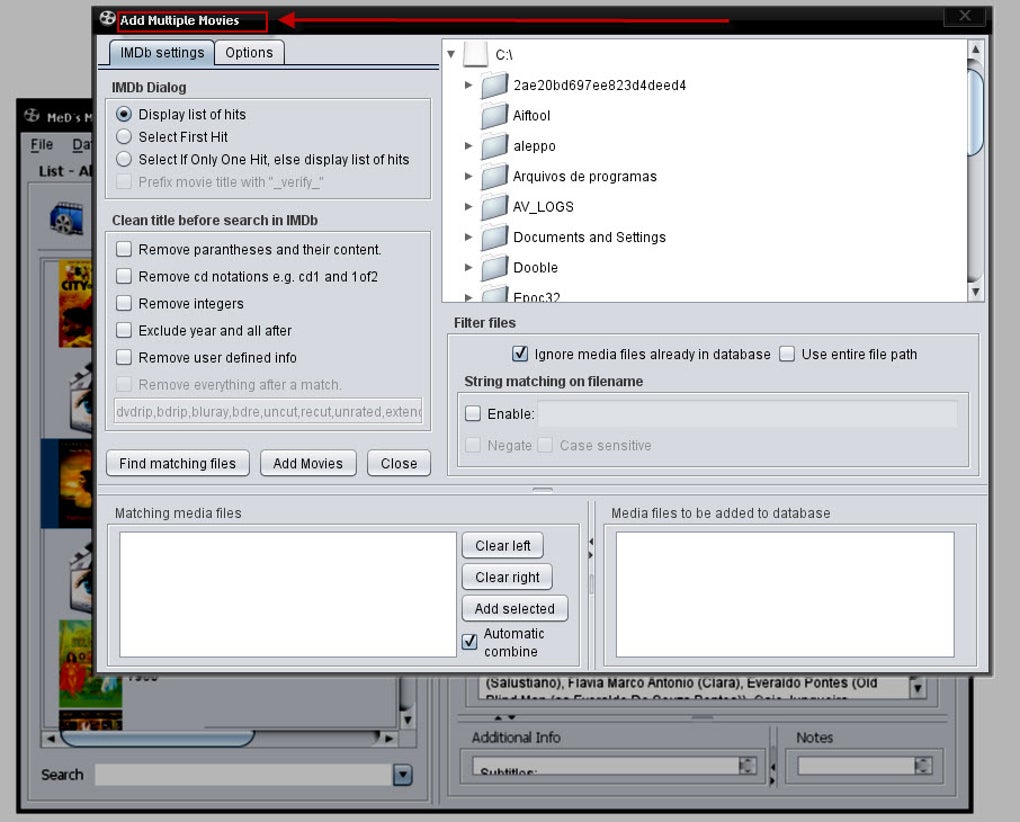 MeD's Movie Manager Portable - Download