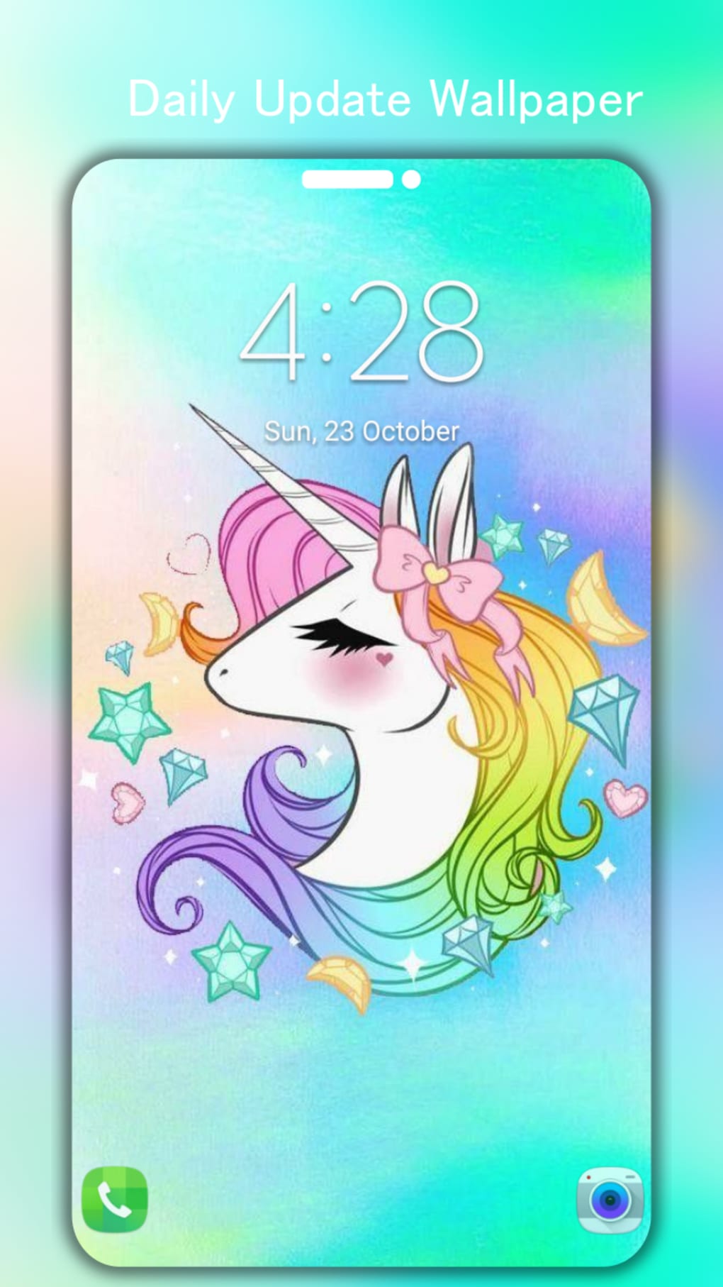 Kawaii Unicorn wallpapers cute background for Android - Download | Cafe  Bazaar