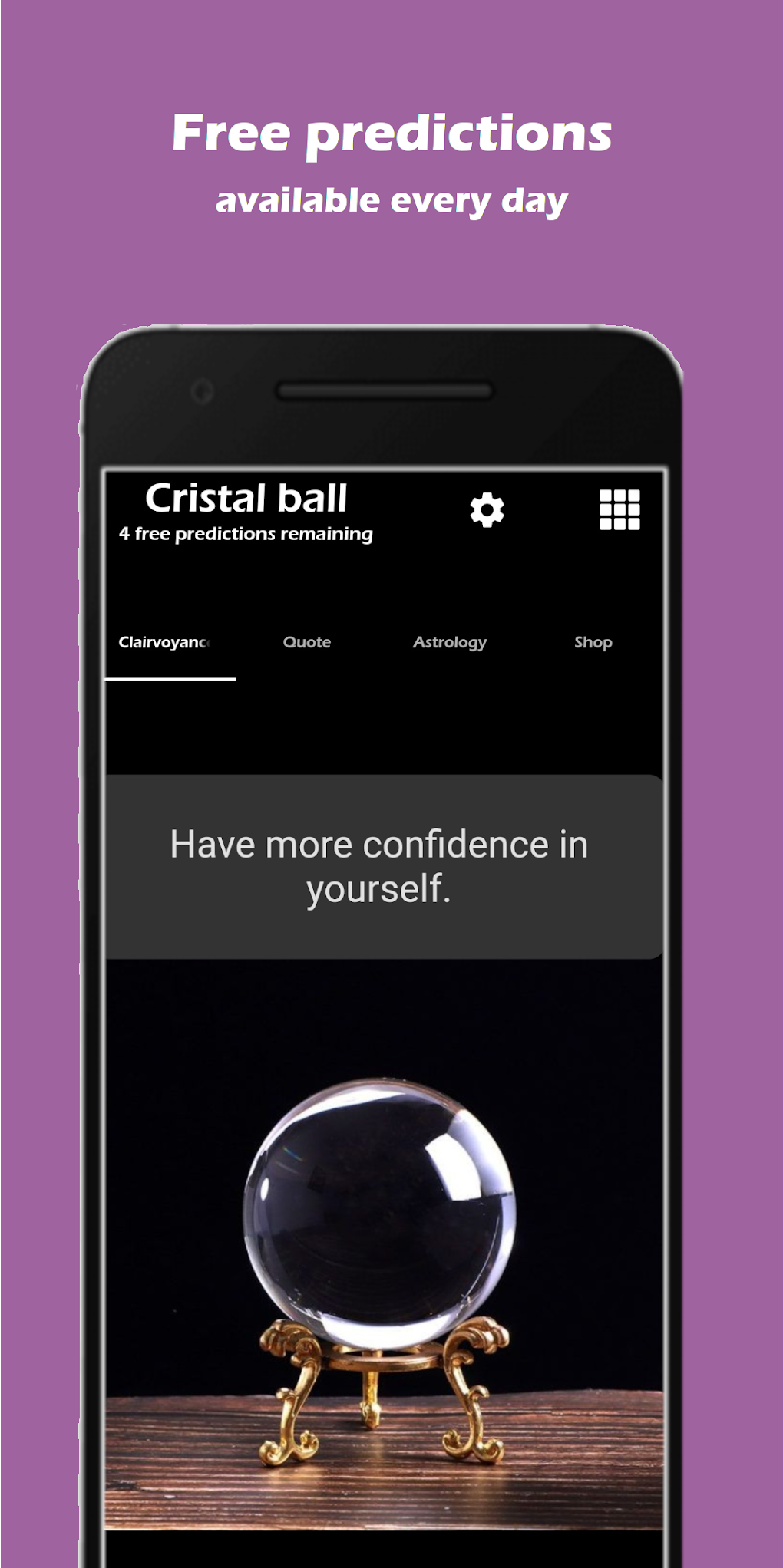 Crystal Ball : Predict your future для Android — Скачать