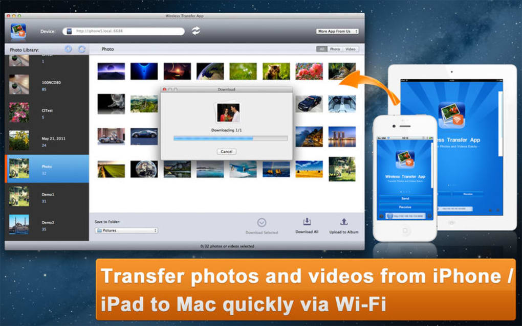 apple wireless transfer app