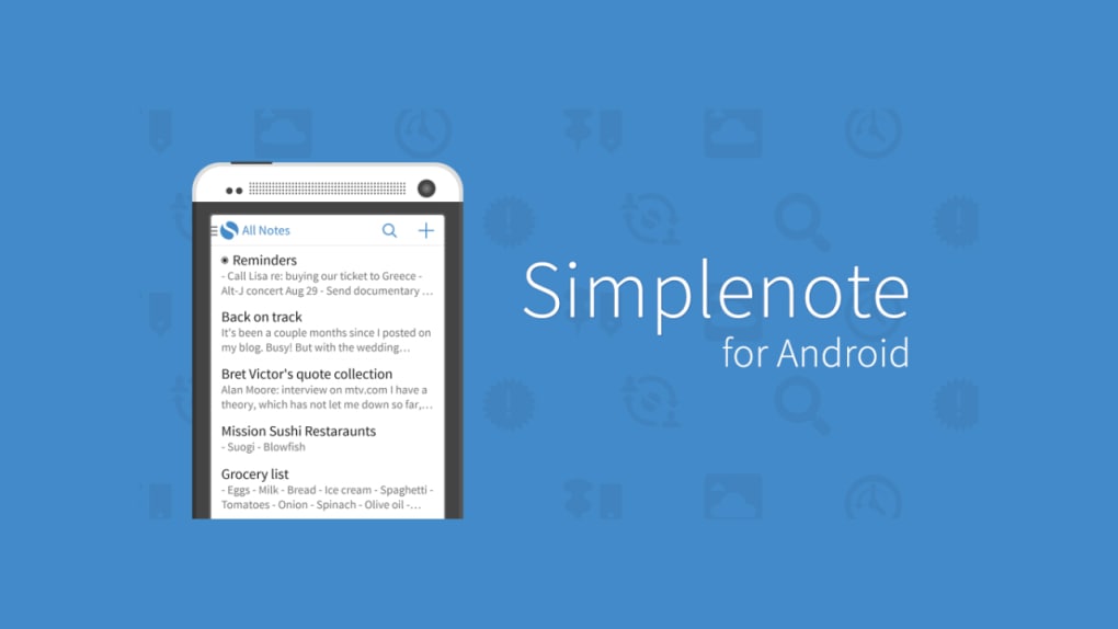 Simplenote para Android - Descargar