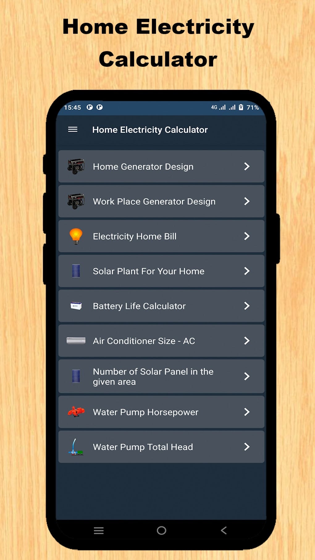 Android 용 Home Electricity Calculator - 다운로드