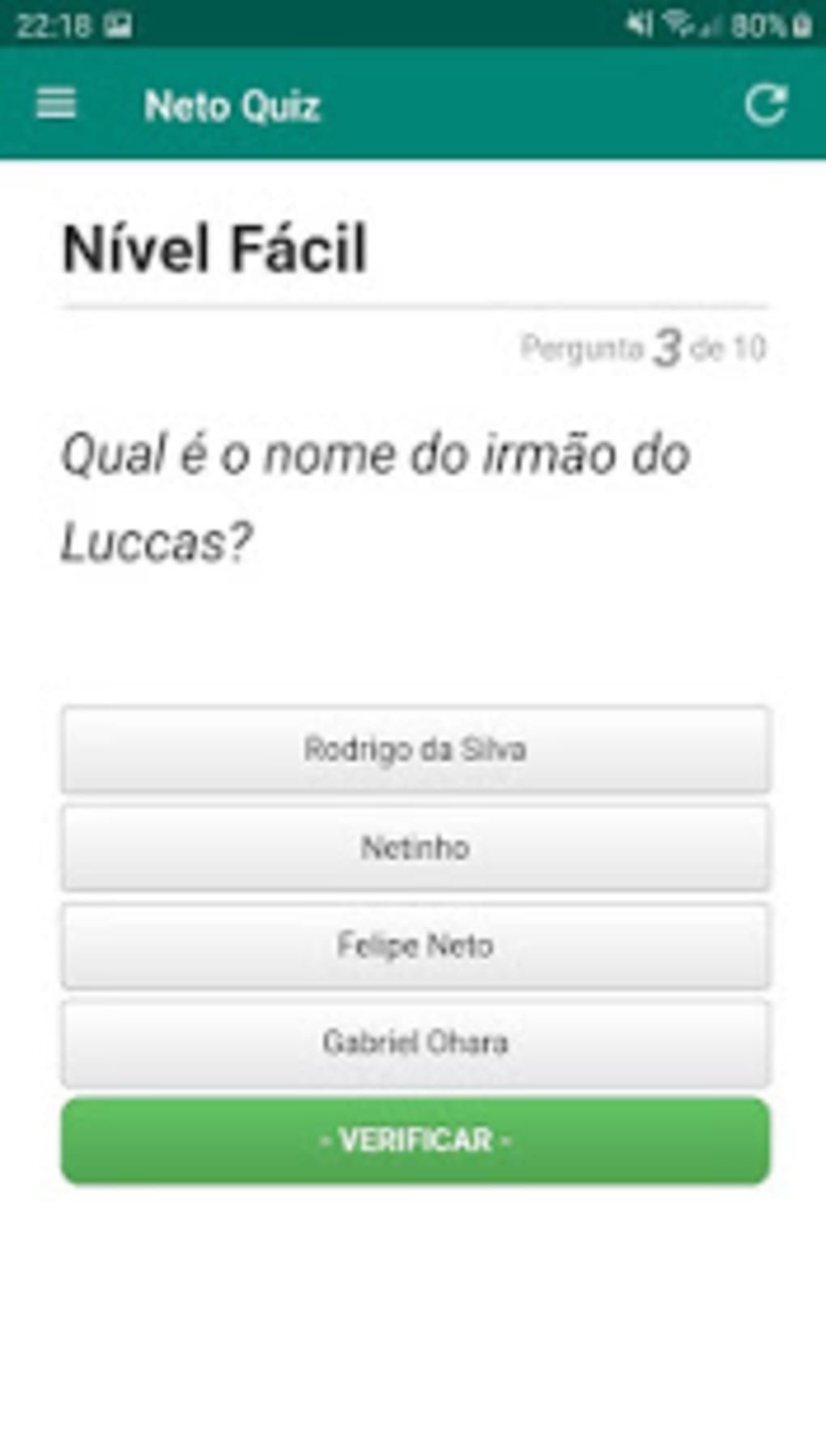 Luccas Neto Quiz APK برای دانلود اندروید