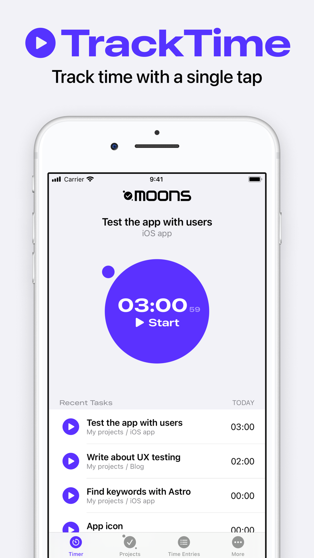 Moons: Time Tracking для iPhone — Скачать