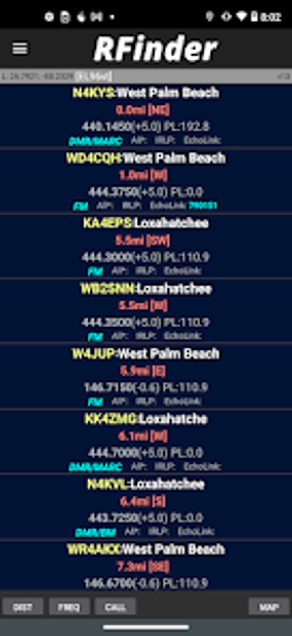 RFinder WW Repeater Directory para Android Descargar