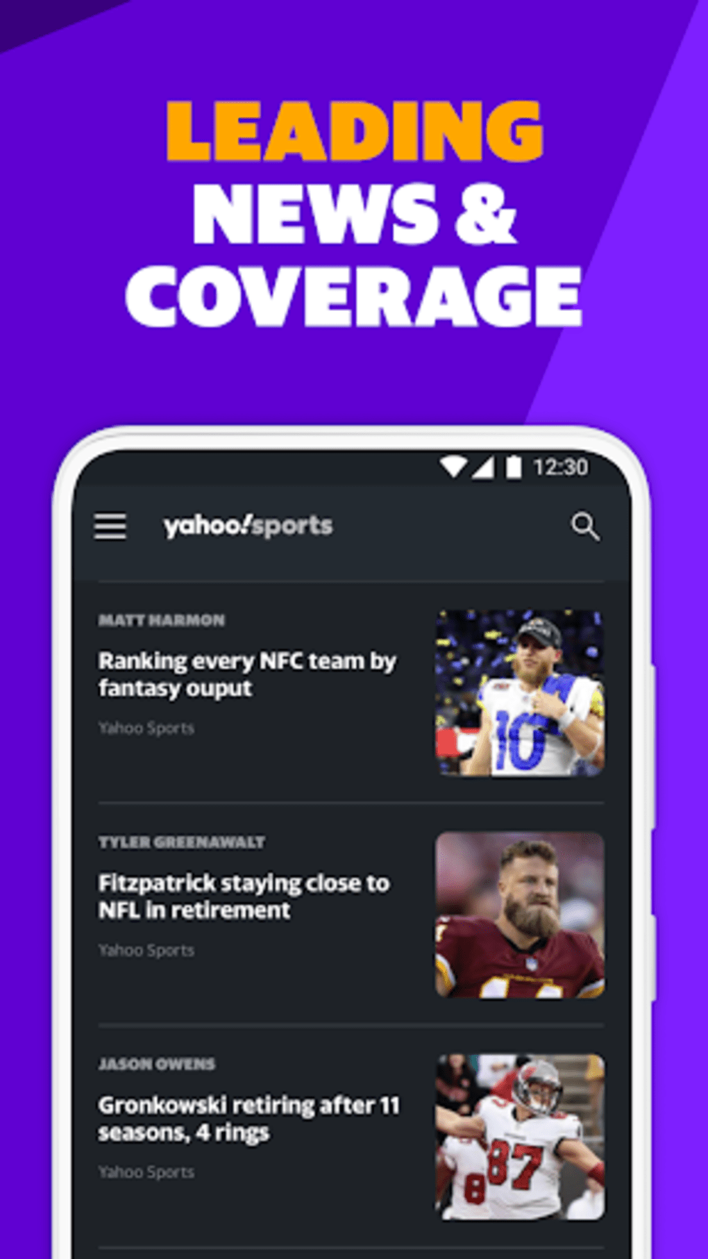 Yahoo Sports Live Sports News for iPhone