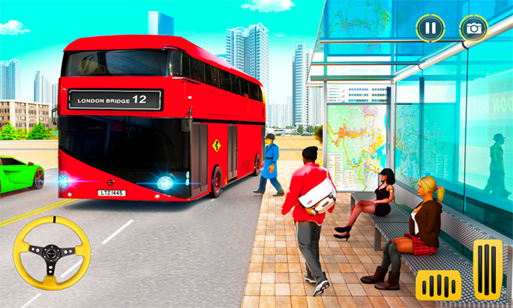 Jogue Simulador de estacionamento de ônibus 3D jogo online grátis