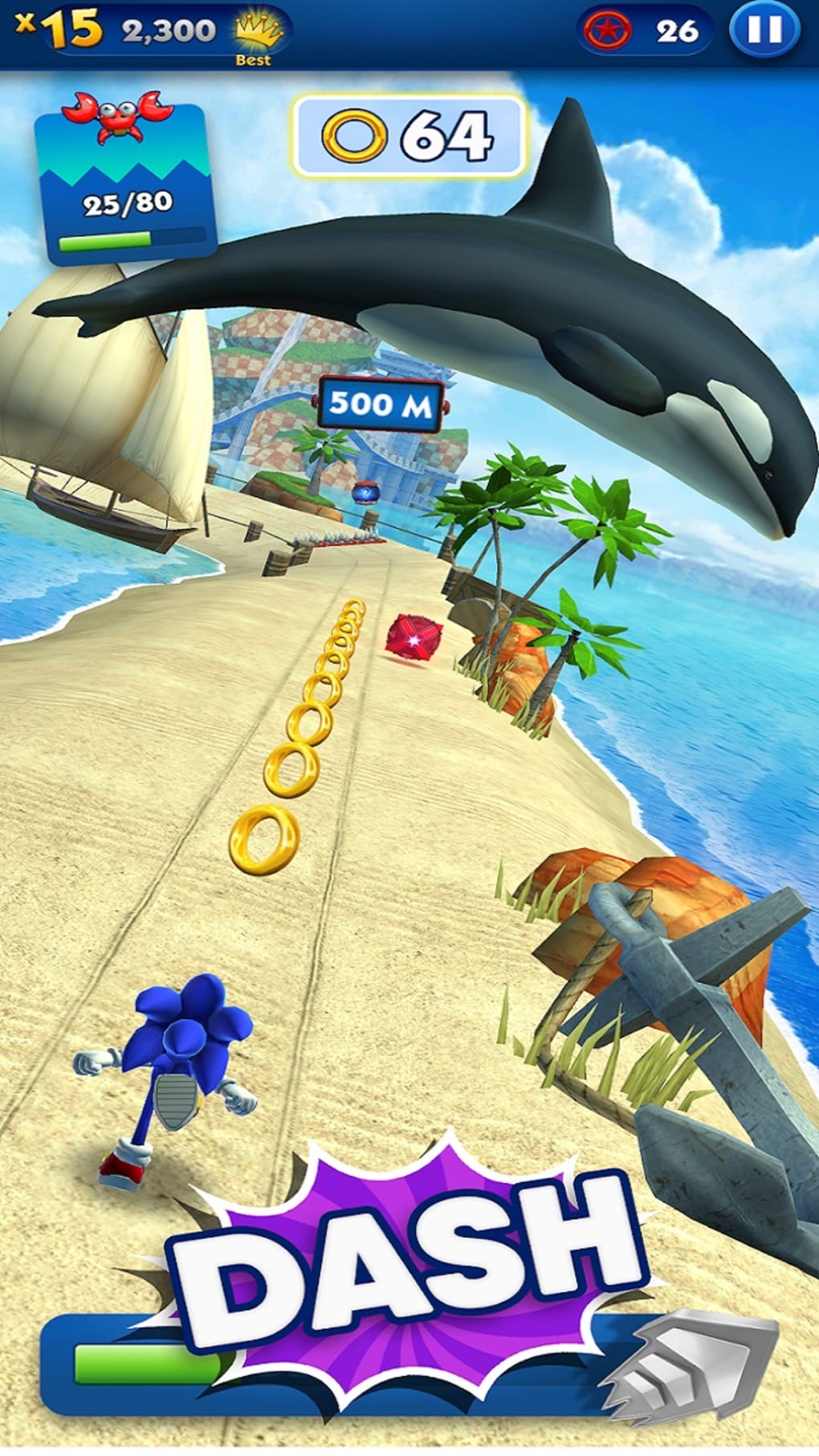 ↪ Dica: SEGA oferece o jogo Sonic Dash para iOS de graça, por tempo  limitado! - MacMagazine