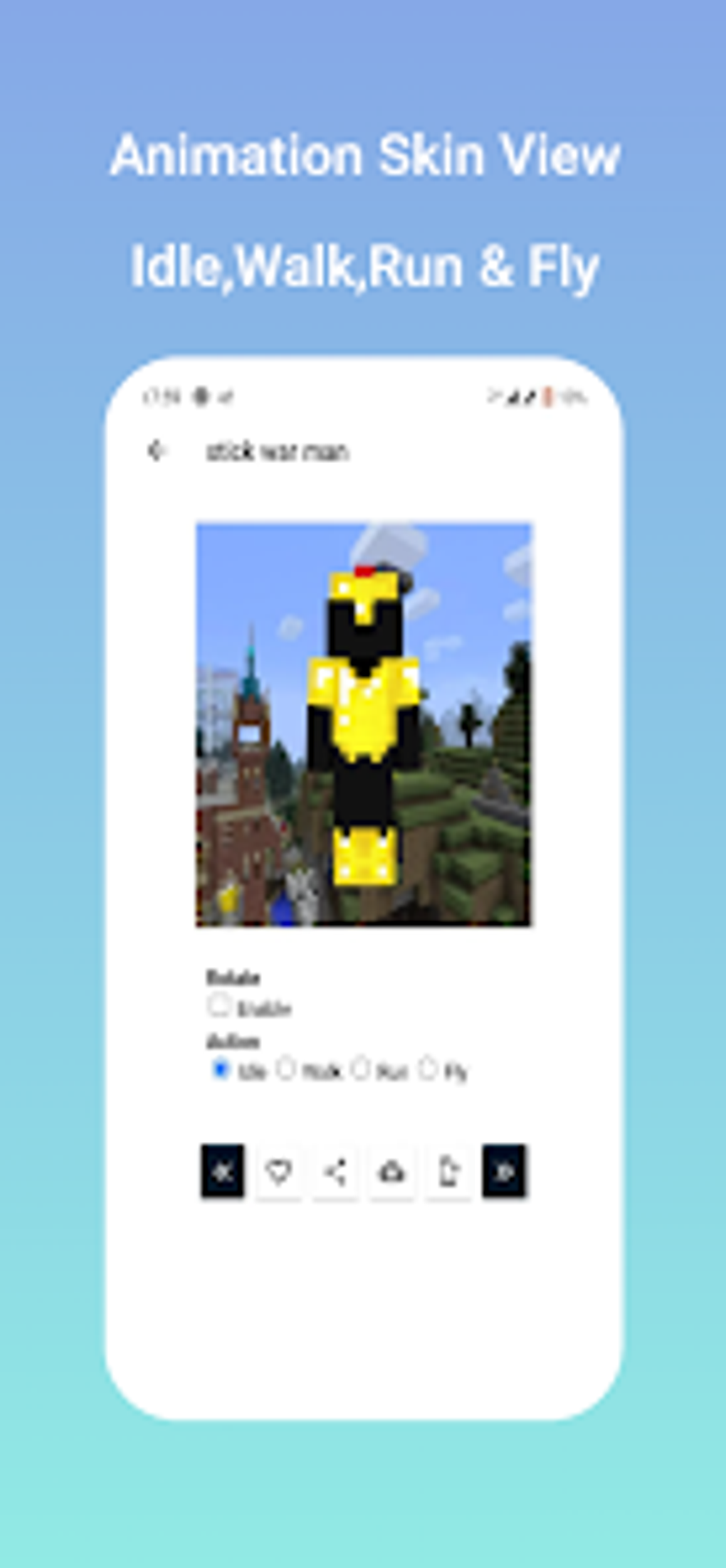 Stick War Skin for MinecraftPE для Android — Скачать