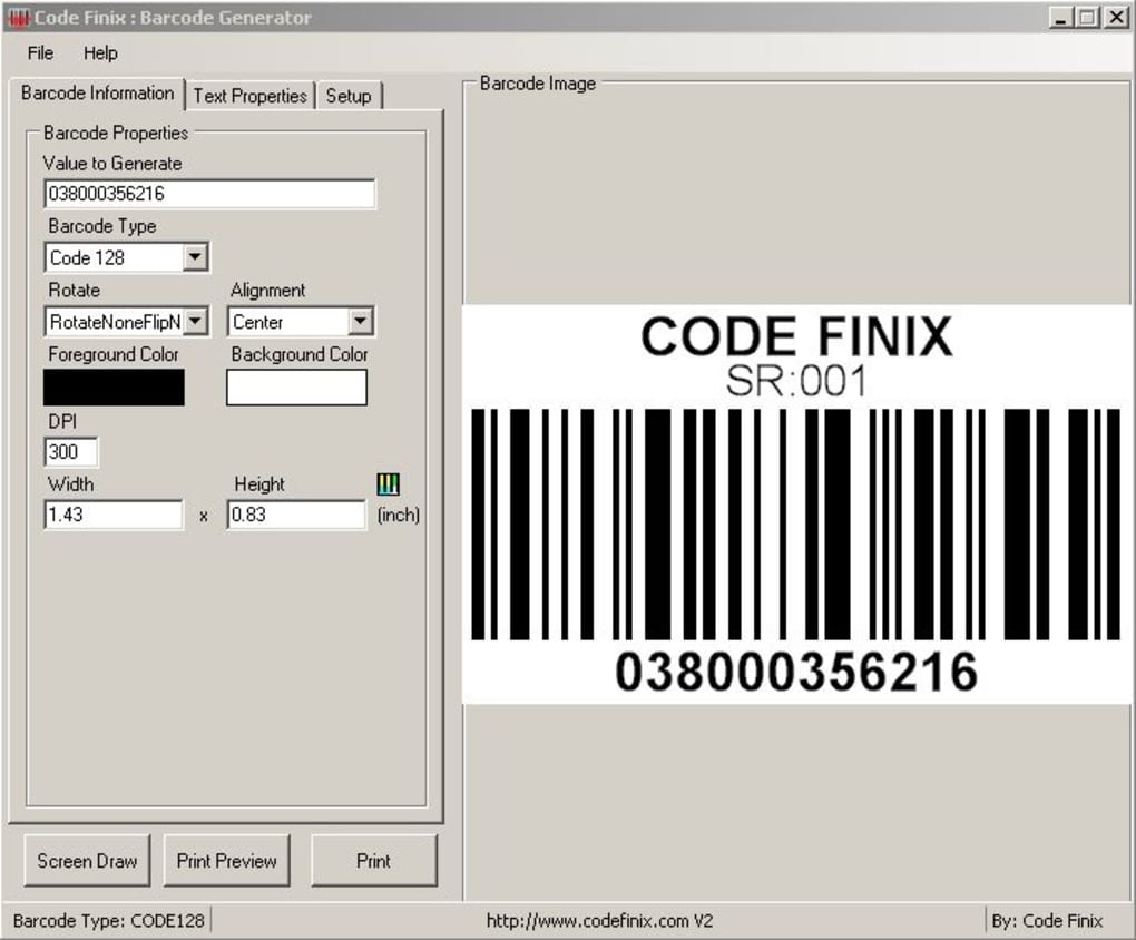 mark folder Metropolitan Barcode Generator - Download