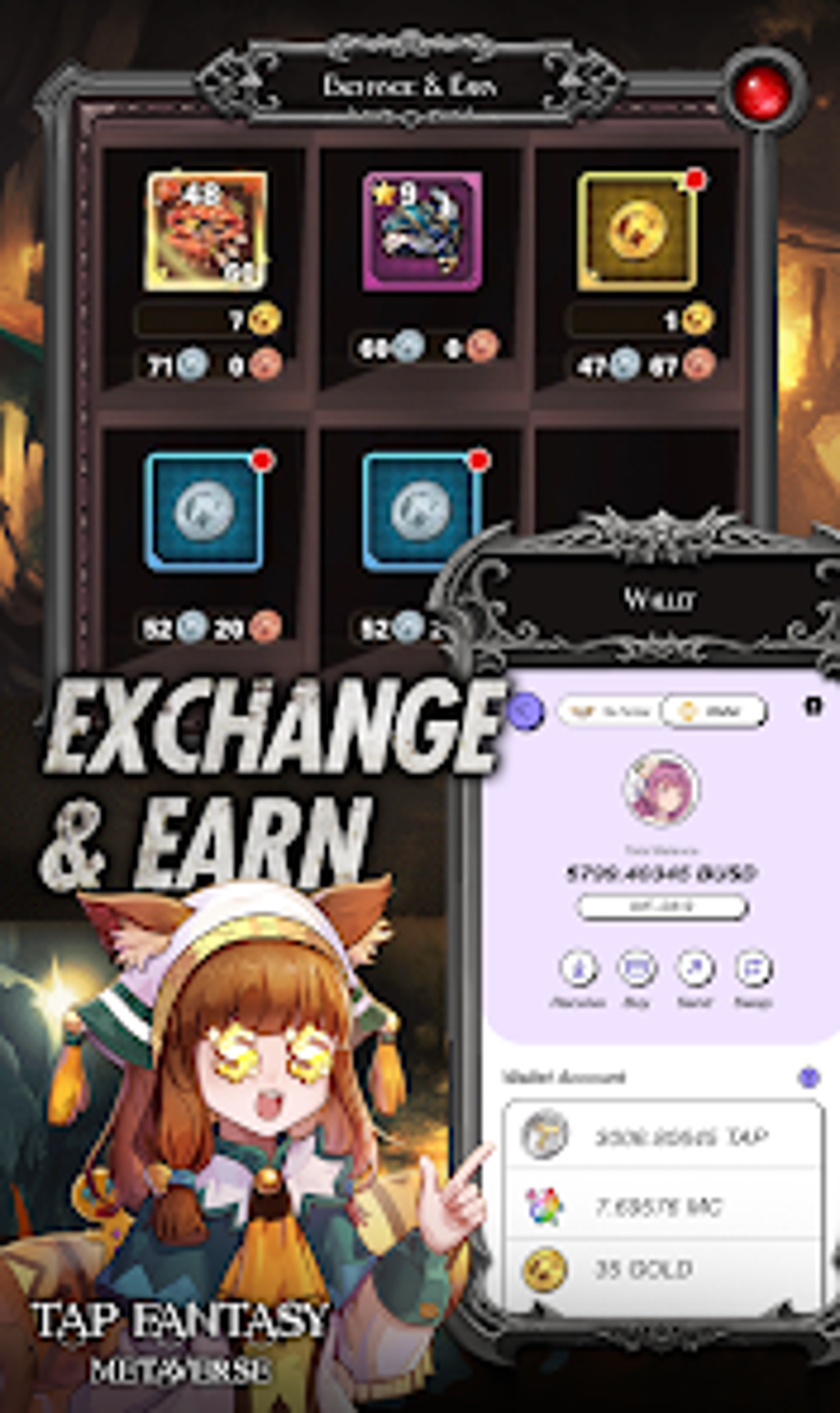 TAP FANTASY-Earn NFT CRYPTO для Android — Скачать