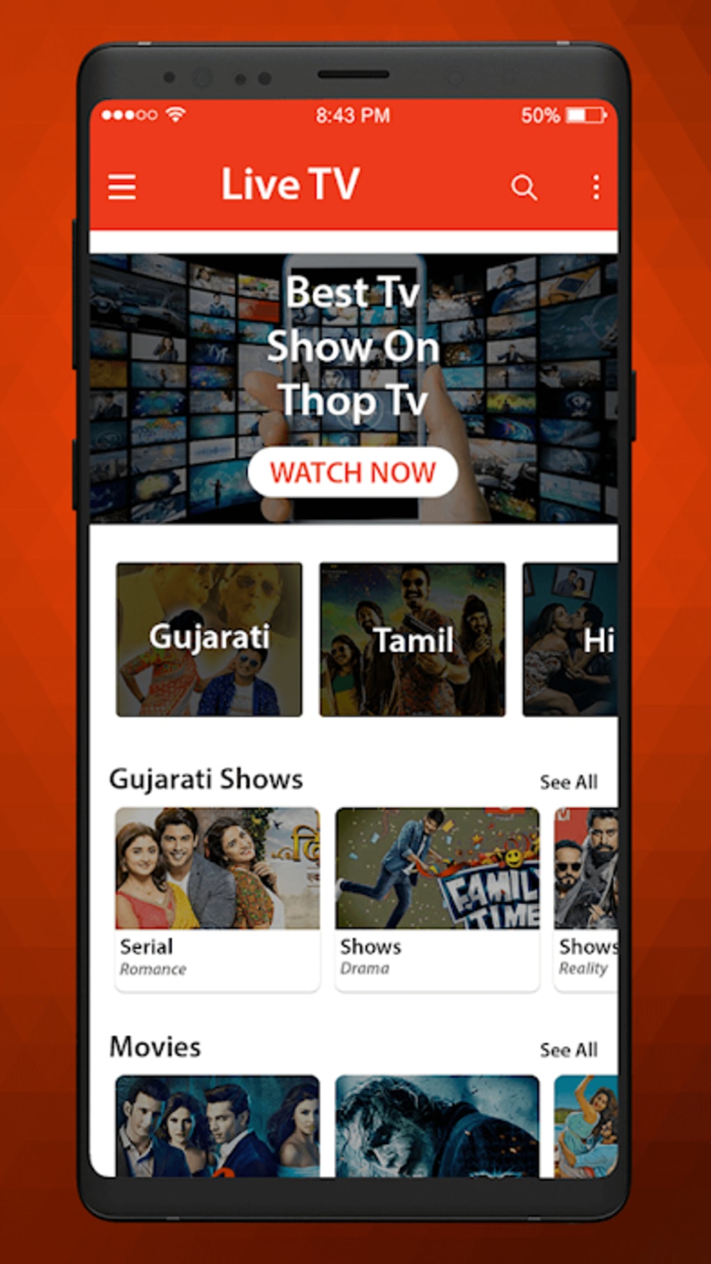 Thop TV Live Cricket TV Guide for Android