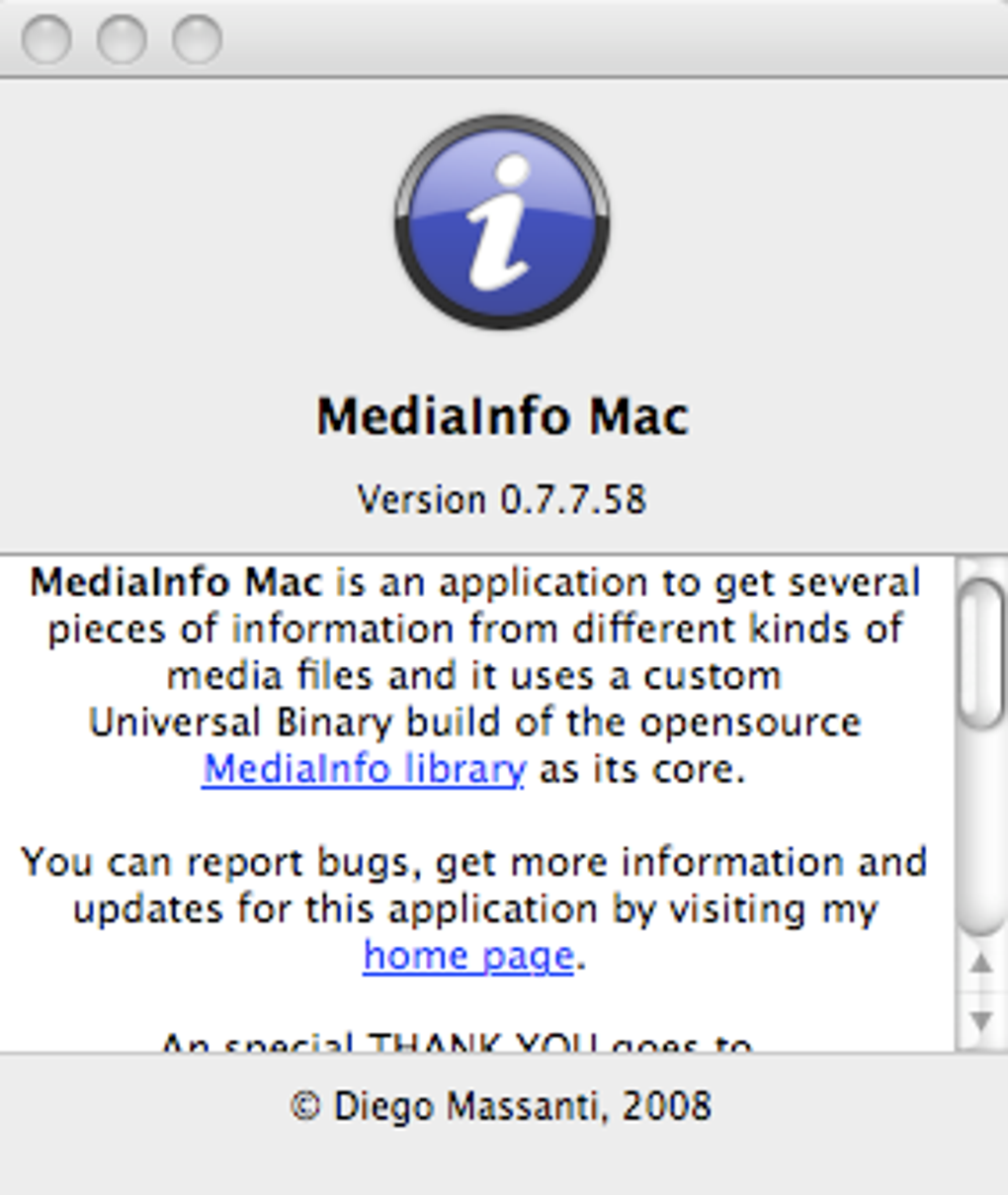 media info app for mac