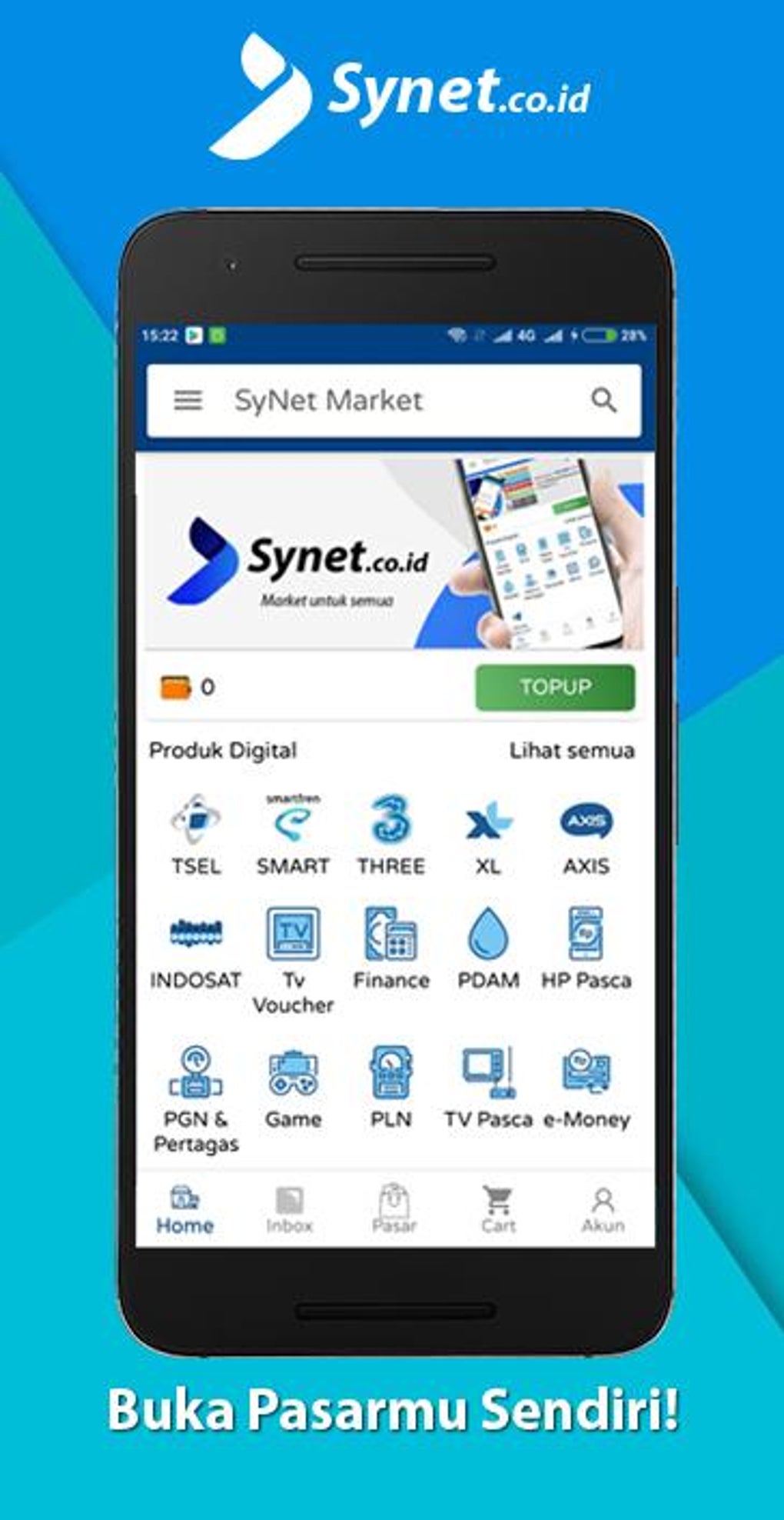 SYNET Market: Voucher TV, Games & Pulsa Murah для Android — Скачать