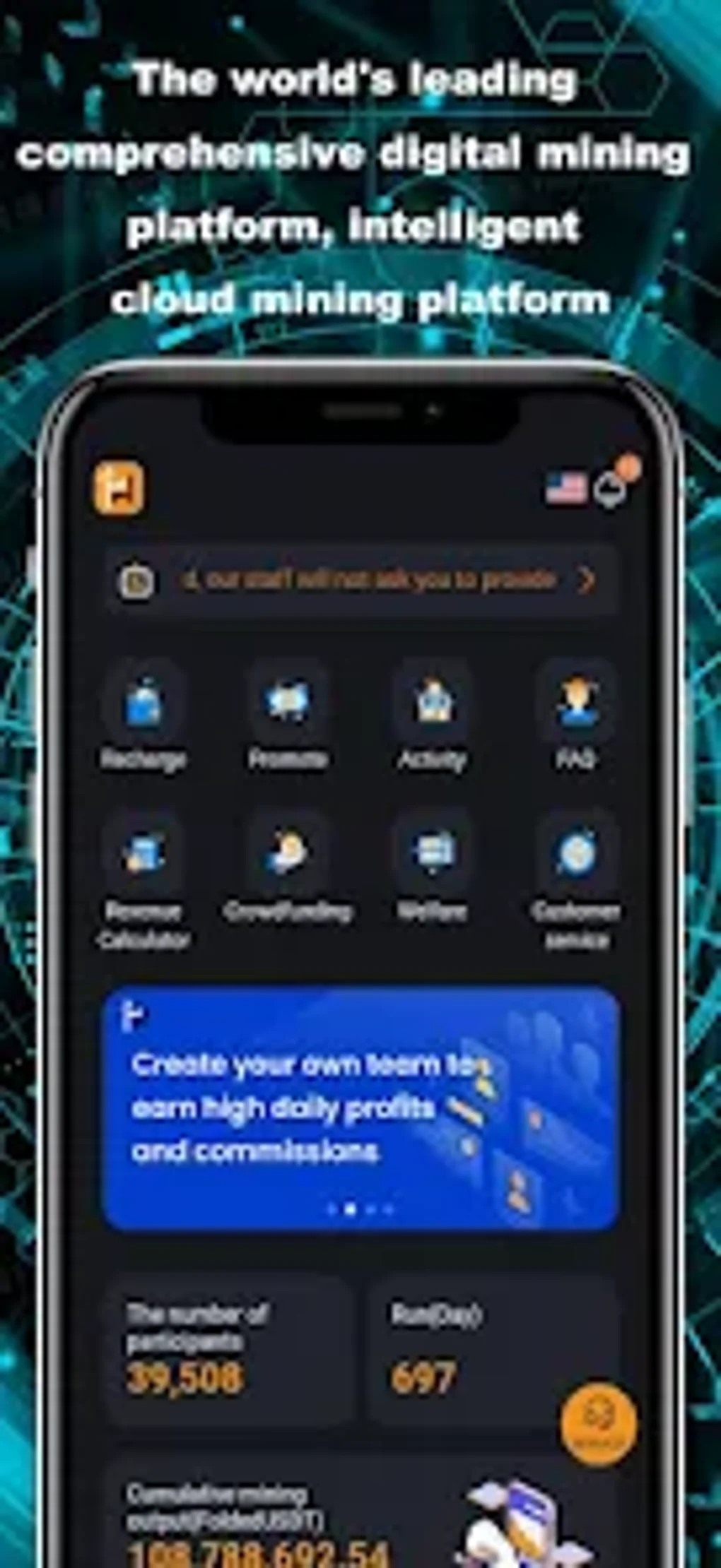 Cloud Miner для Android — Скачать