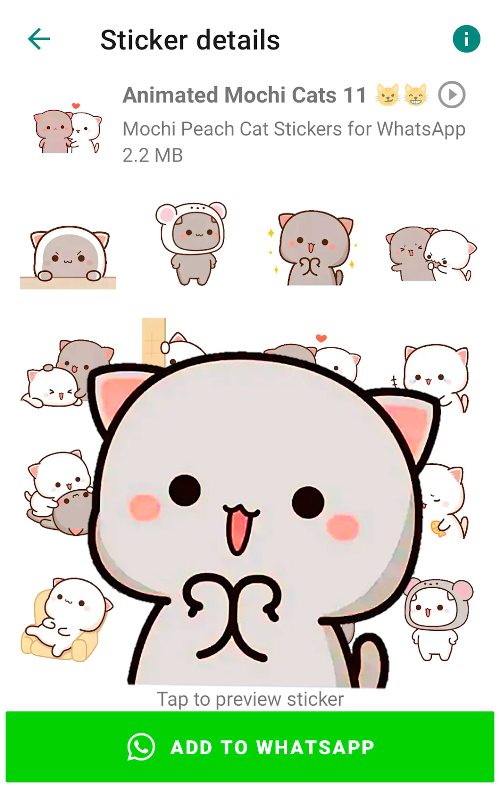Cat Animated Stickers WASticke for Android - Download