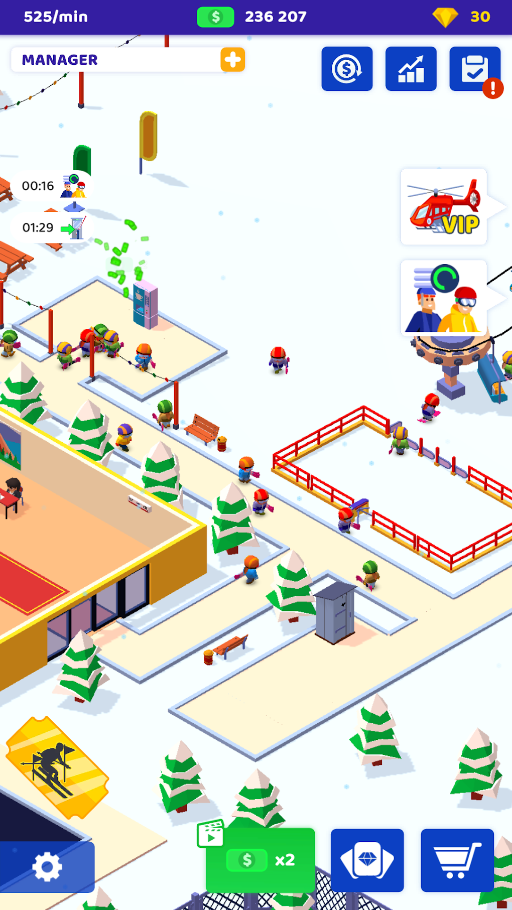 Ski Resort: Idle Snow Tycoon для Android — Скачать