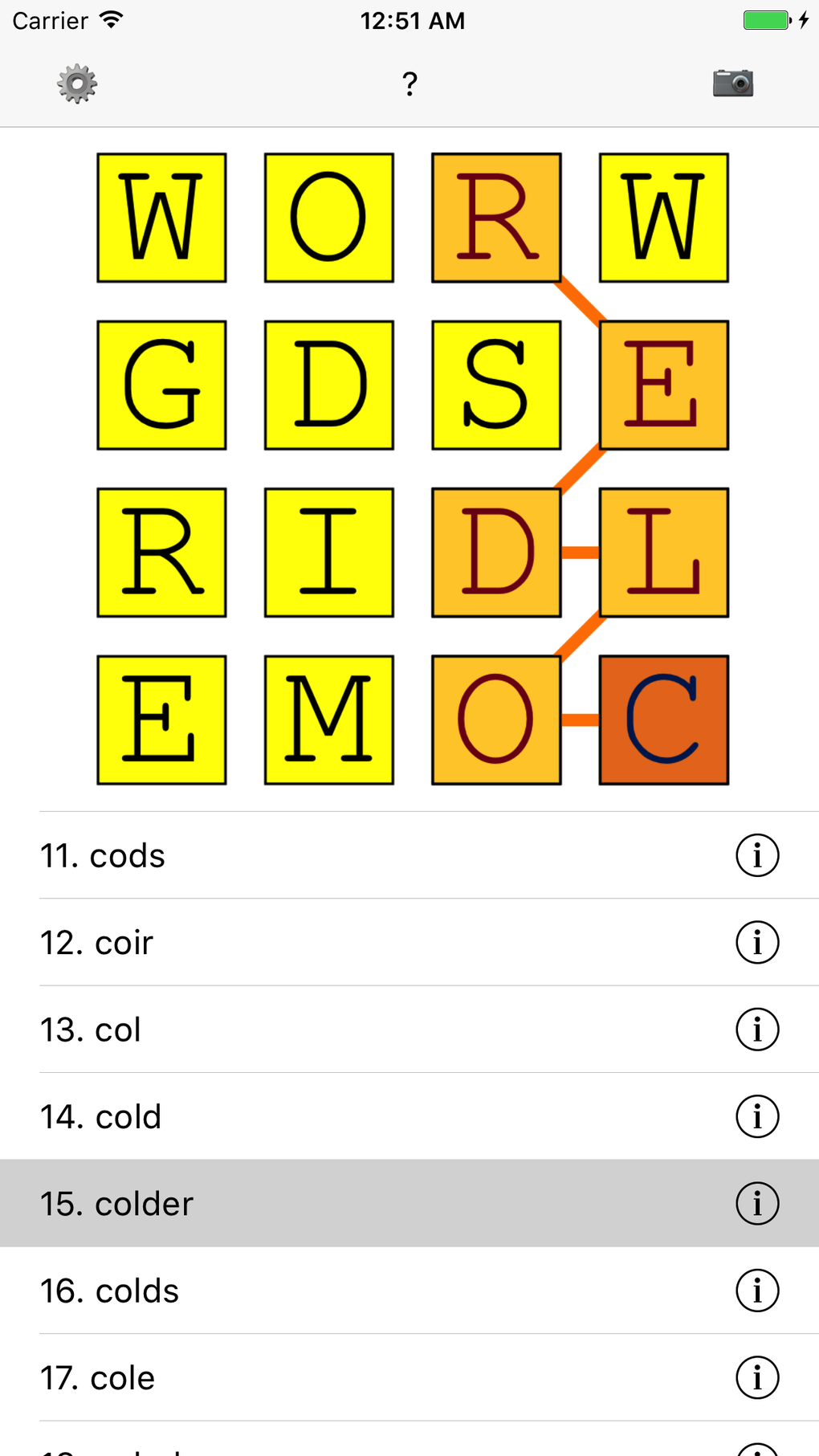 Word Grids для iPhone — Скачать