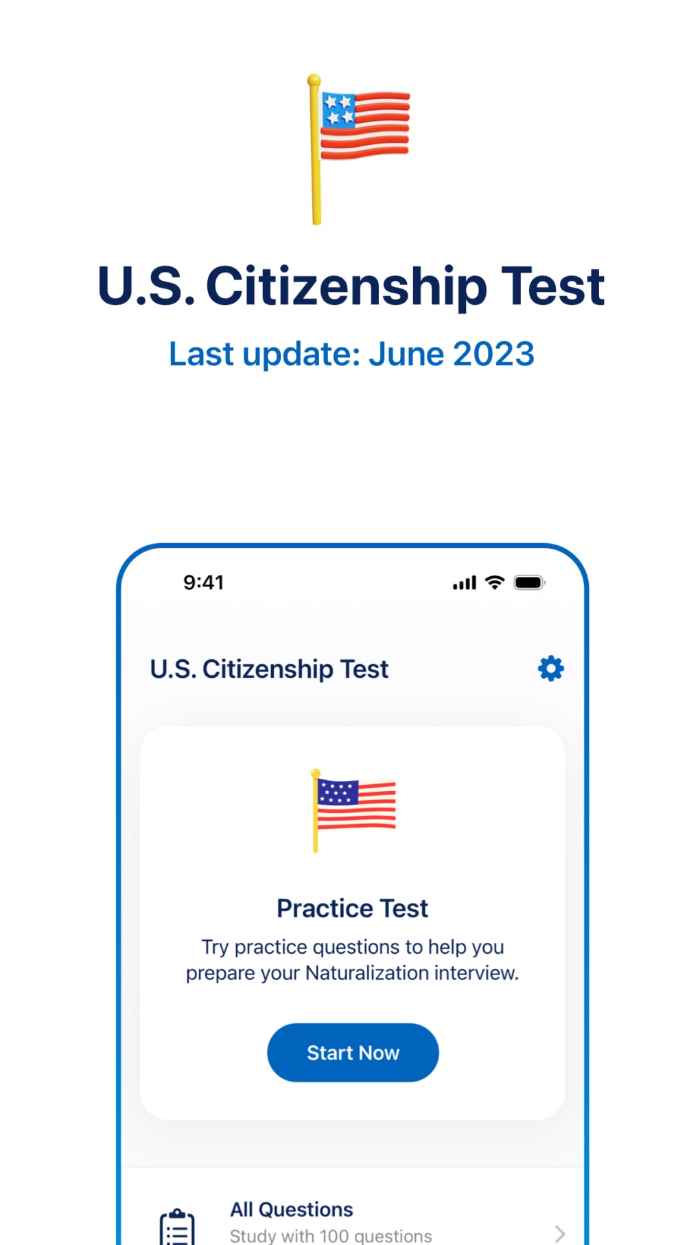 iPhone için US Citizenship Test 20232024 İndir