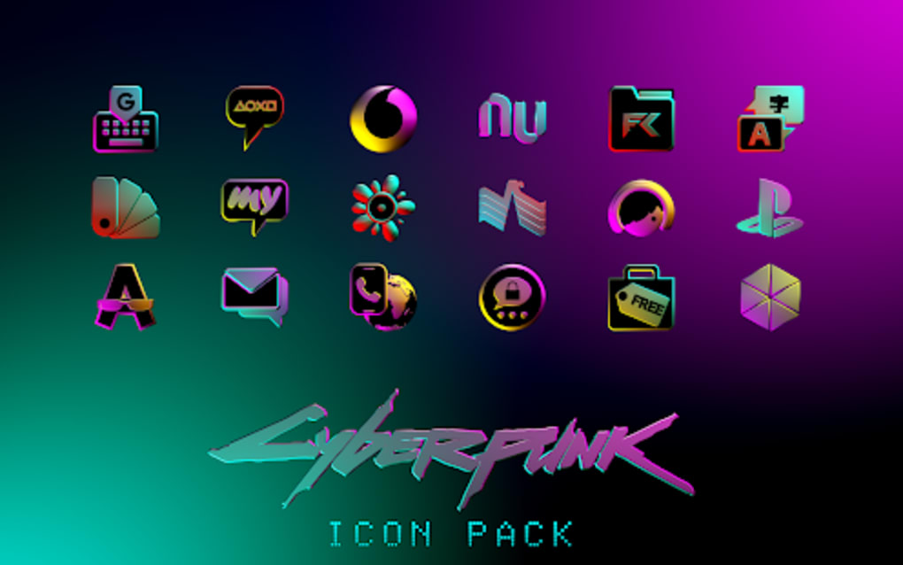 CYBERPUNK Icon Pack for Android - Download