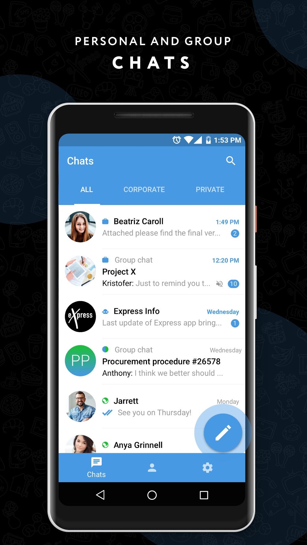 eXpress: Enterprise Messaging APK для Android — Скачать